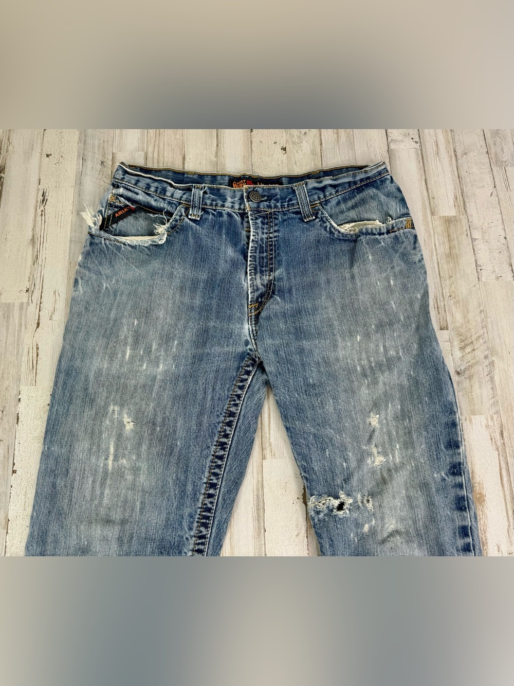Ariat FR M4 Relaxed Boot Cut Jeans Mens 35x30 CAT 2 Flame Resistant Denim - Picture 2 of 10